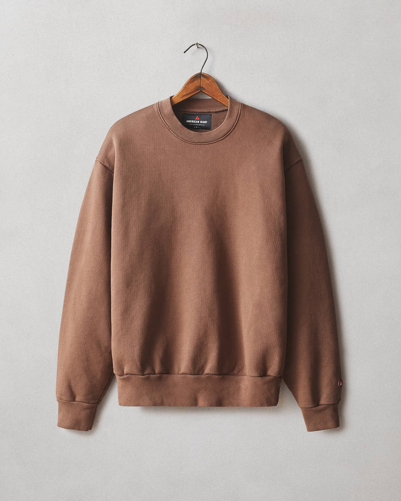 Oversized brown sweatshirt best sale