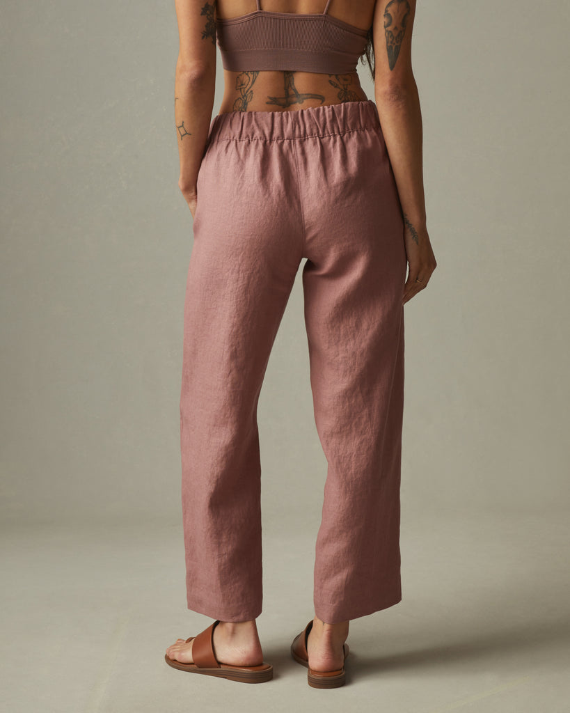 Easy Linen Pant - Burlwood