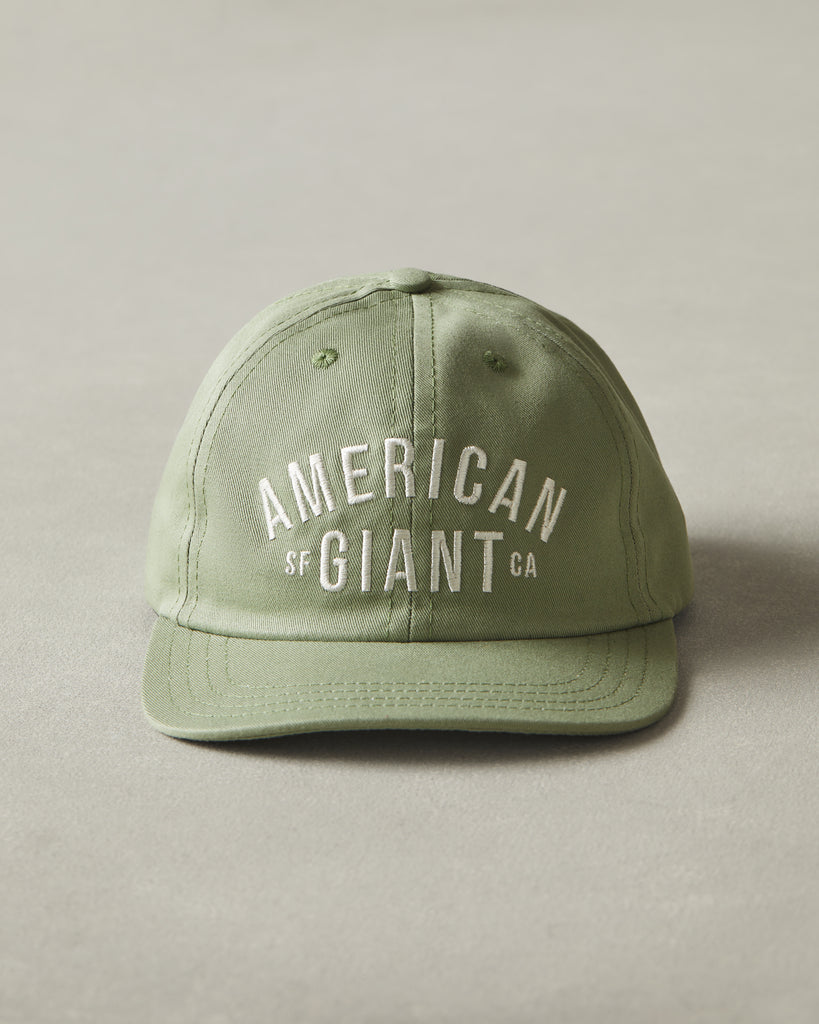 Sage 6-Panel Logo Hat Cap, rust