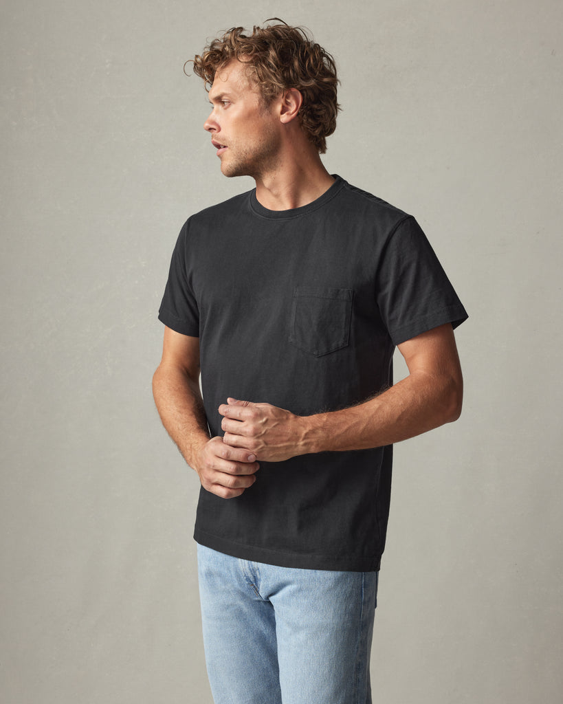 Heavyweight Pocket Tee - Black