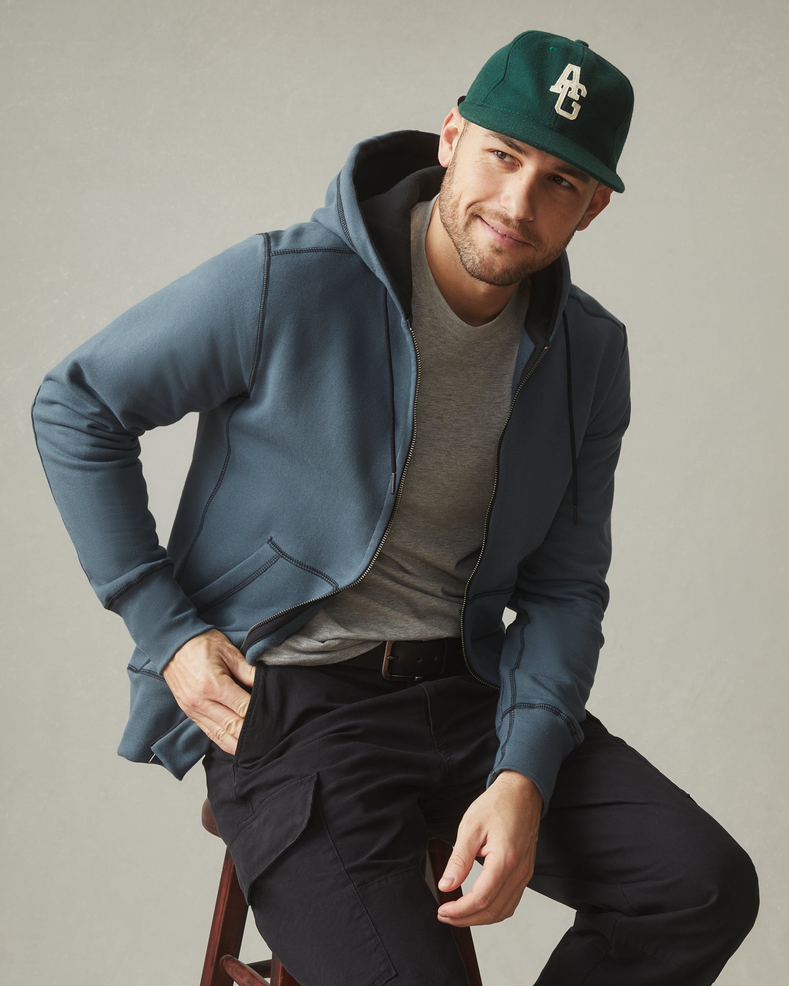 Classic Full Zip - Sea Green