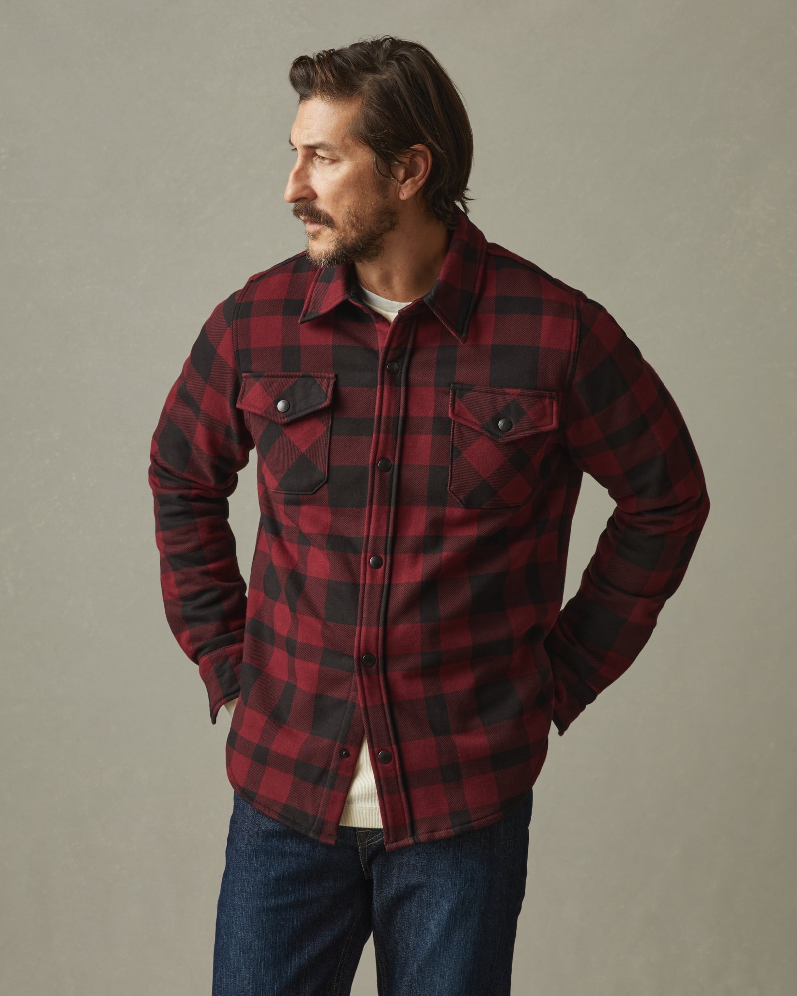 Solid color flannel mens (chamois) Shirt by the bundle: Bulk