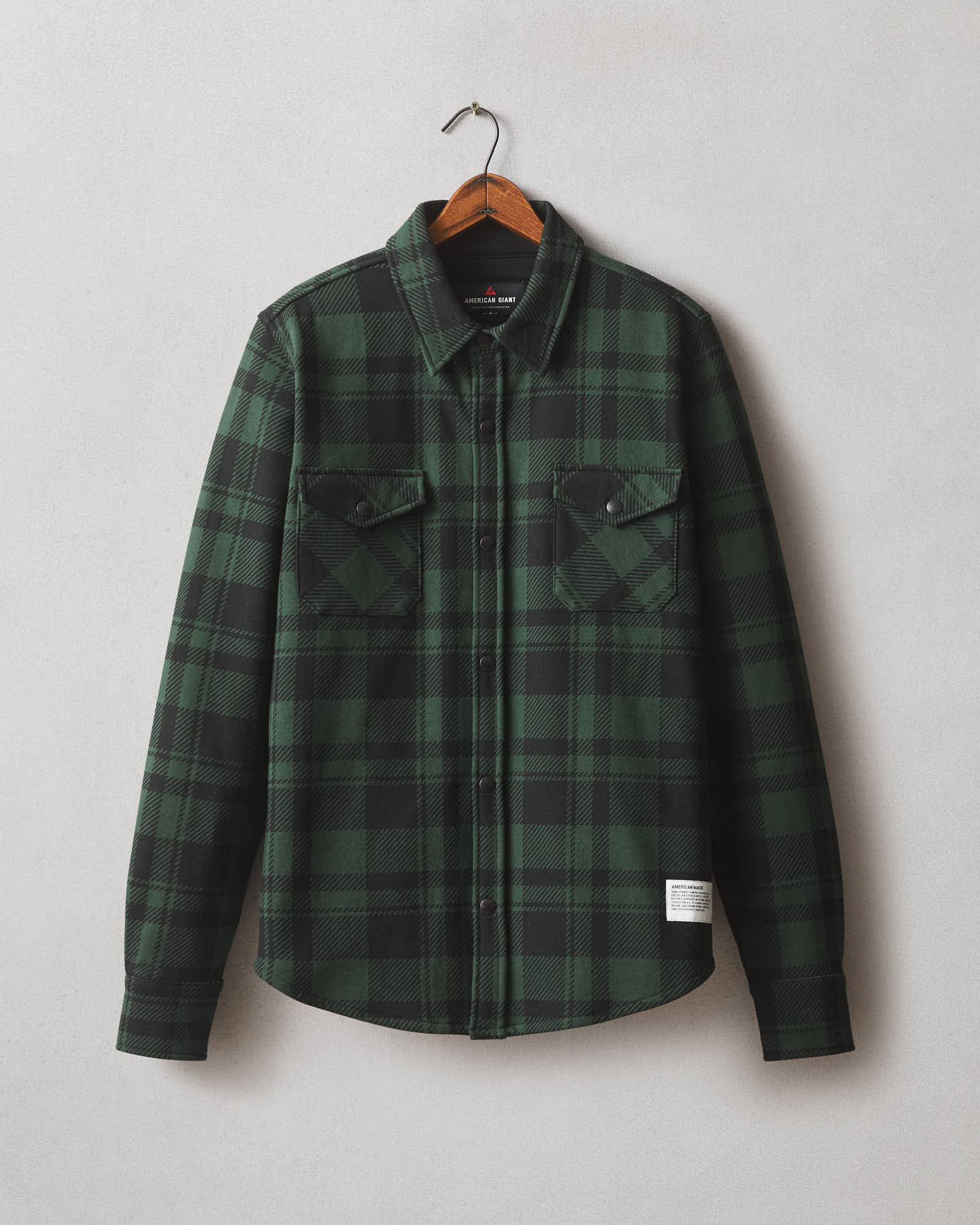 [American on sale Giant] Green Redwood Fleece Overshirt-XL