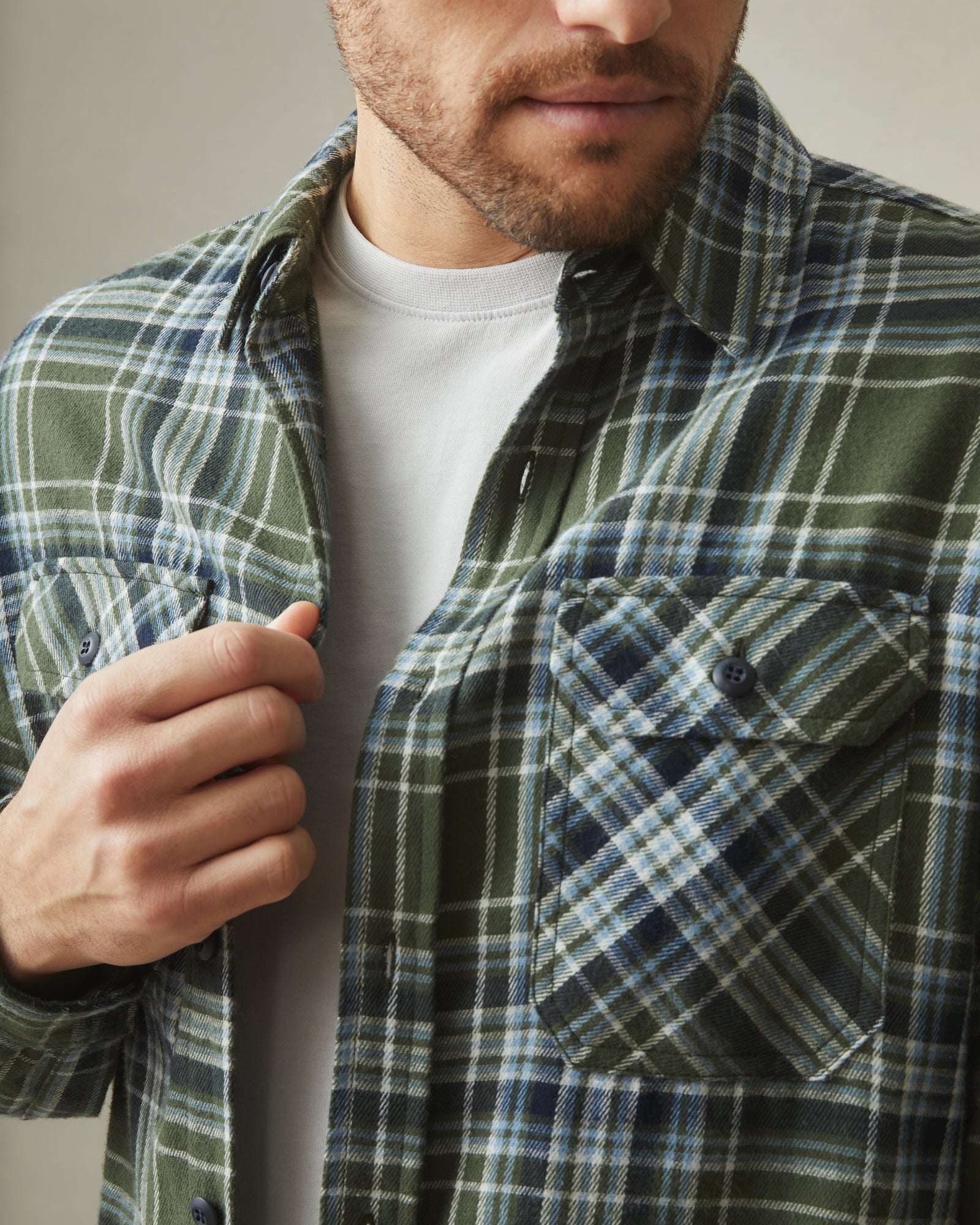 Best USA-made flannel shirt for men. 