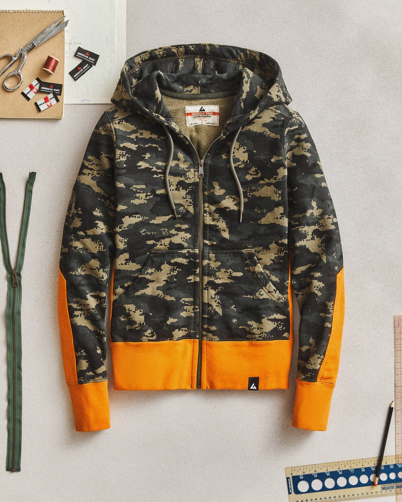 American giant camo hoodie sale