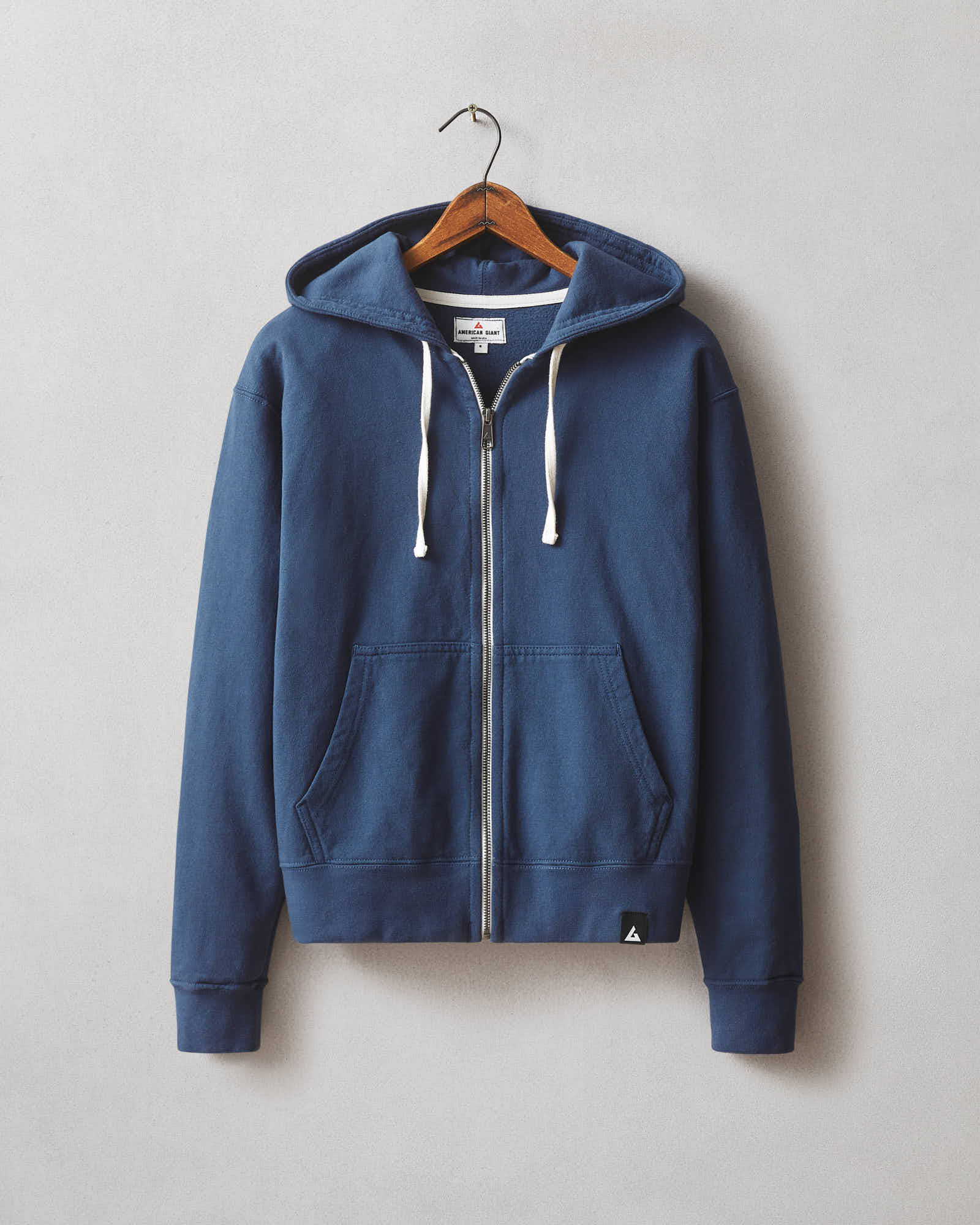 American Giant Classic Full shops Zip Blue (Hoodie)