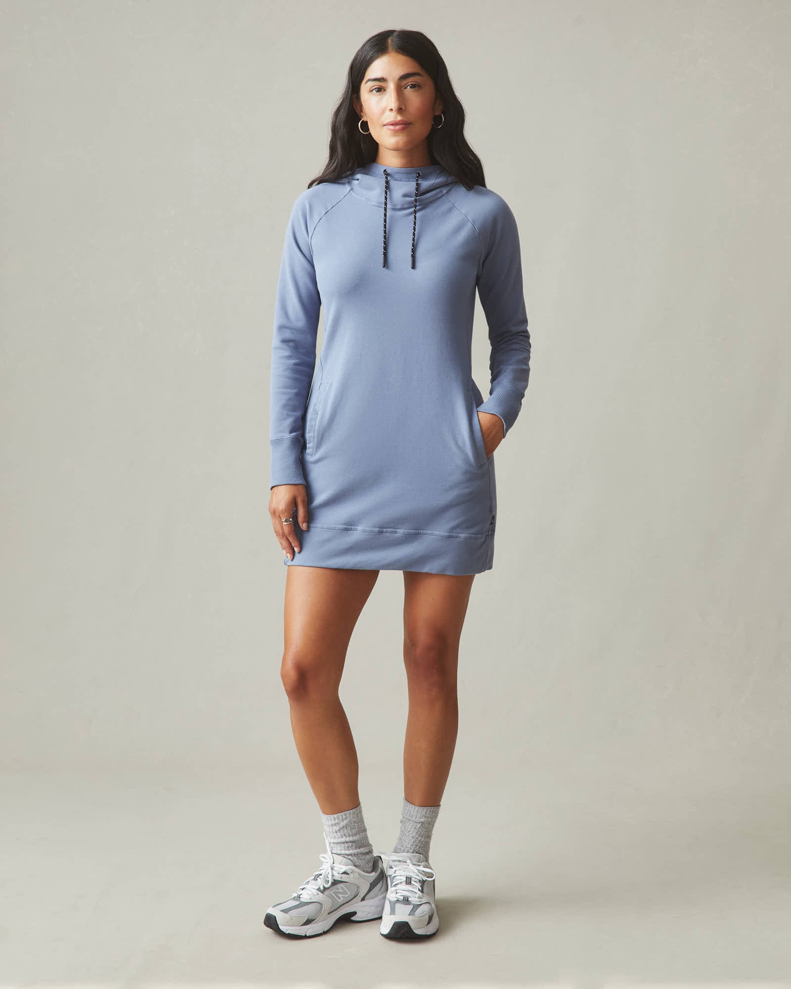 Hooded dress womens hotsell