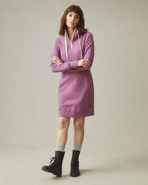 Lilac hoodie online dress