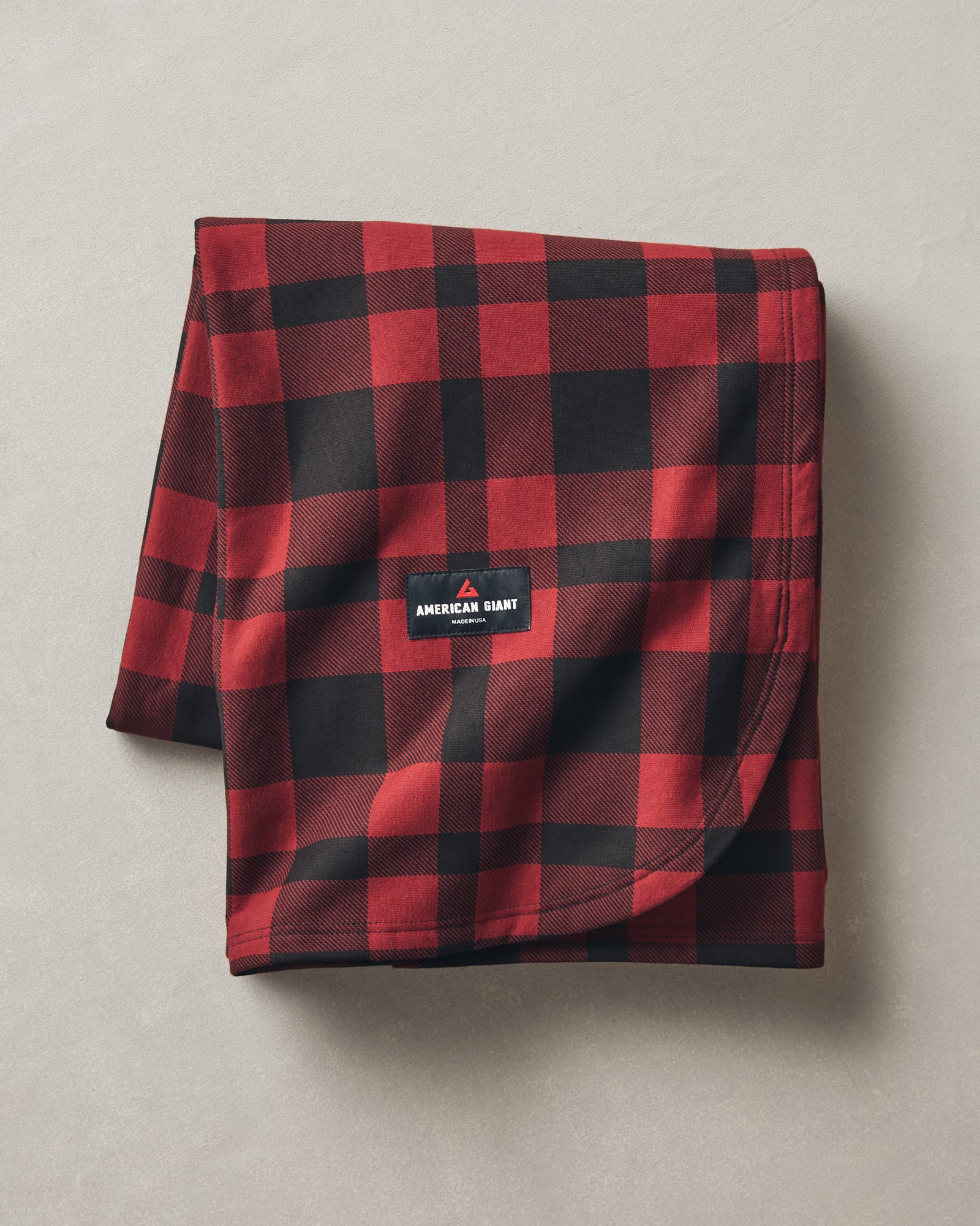 Heavyweight Stadium Blanket Oxblood Plaid