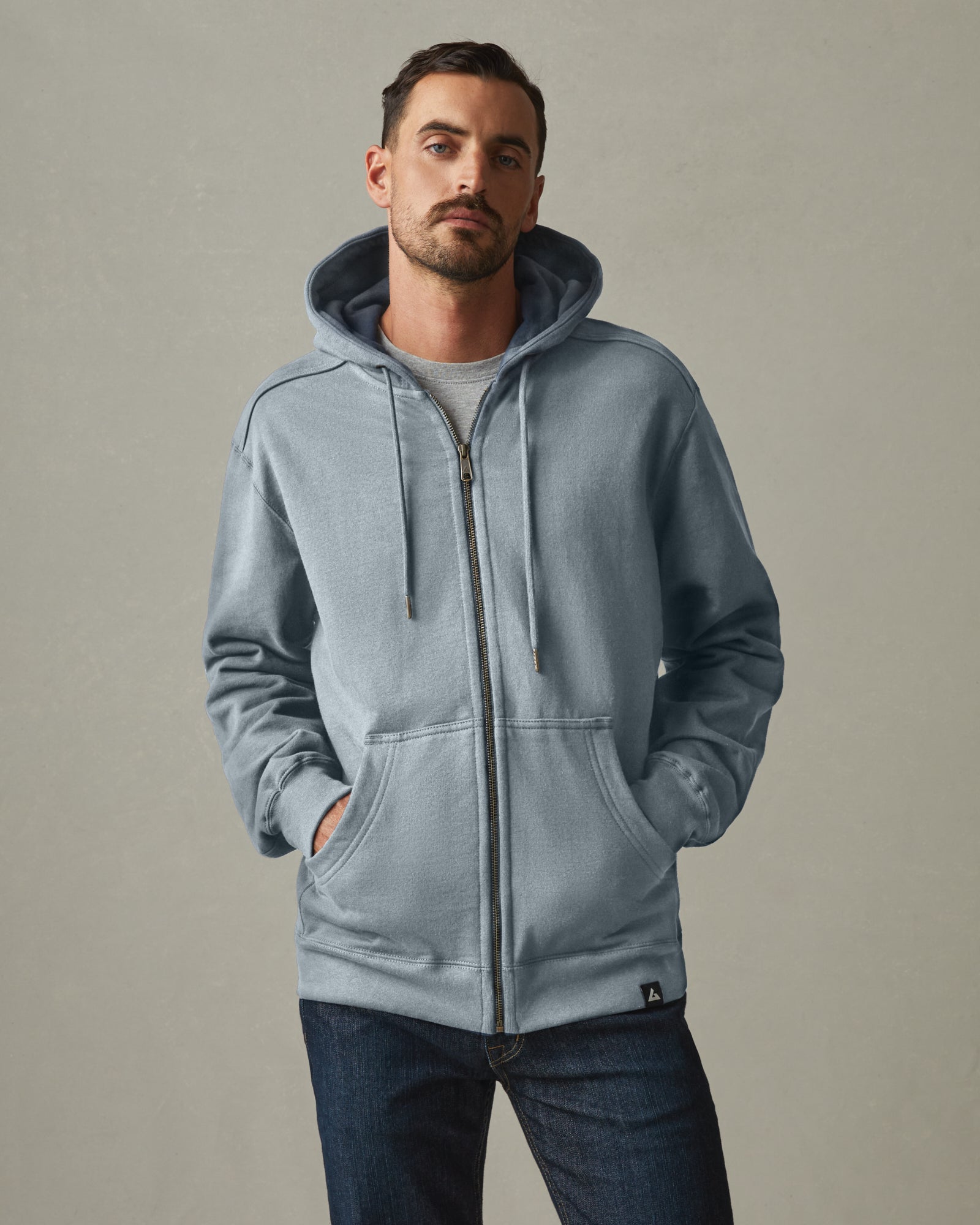 Relaxed Classic Full Zip - Lead