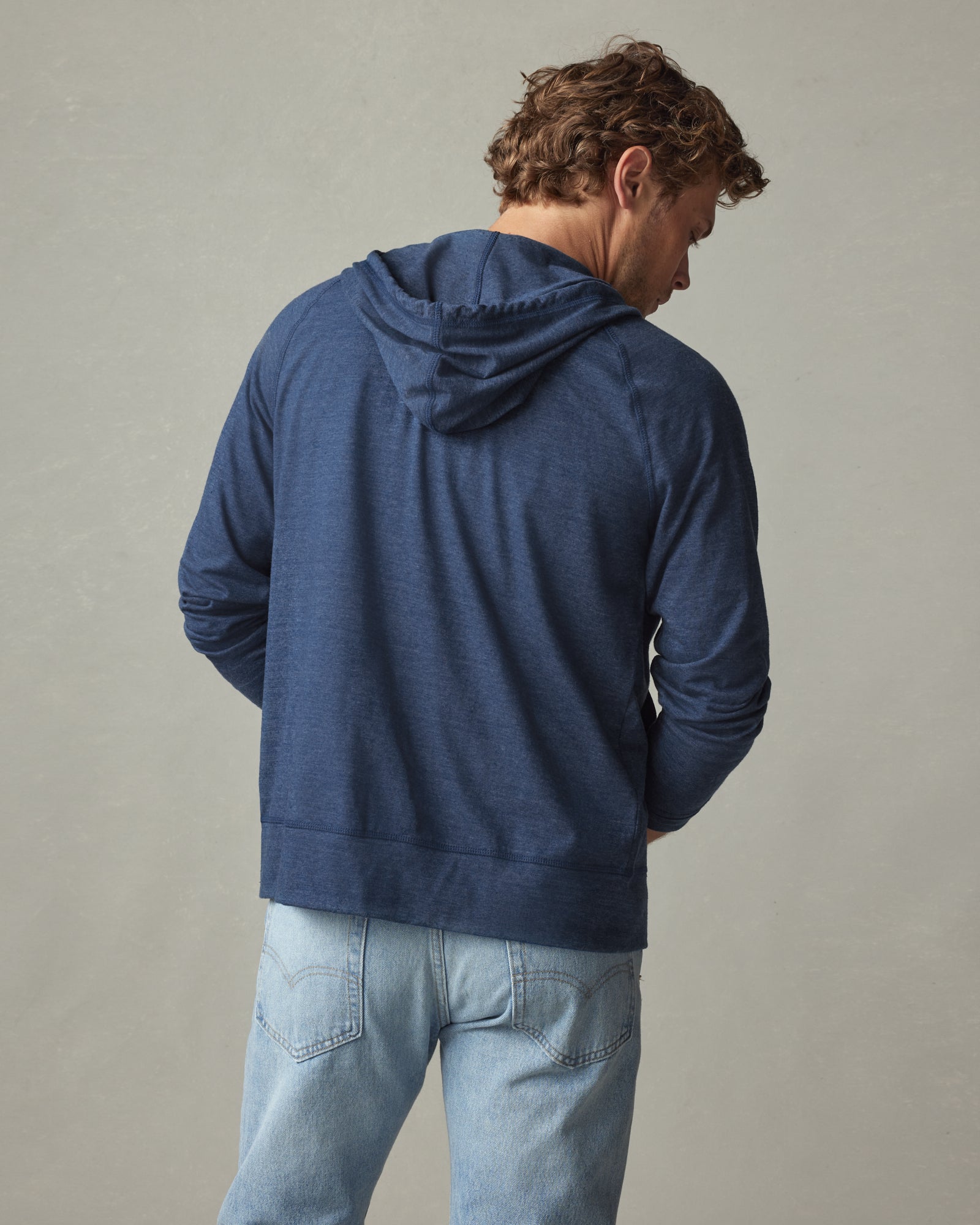 Atlas Full-Zip Hoodie Total Eclipse Blue