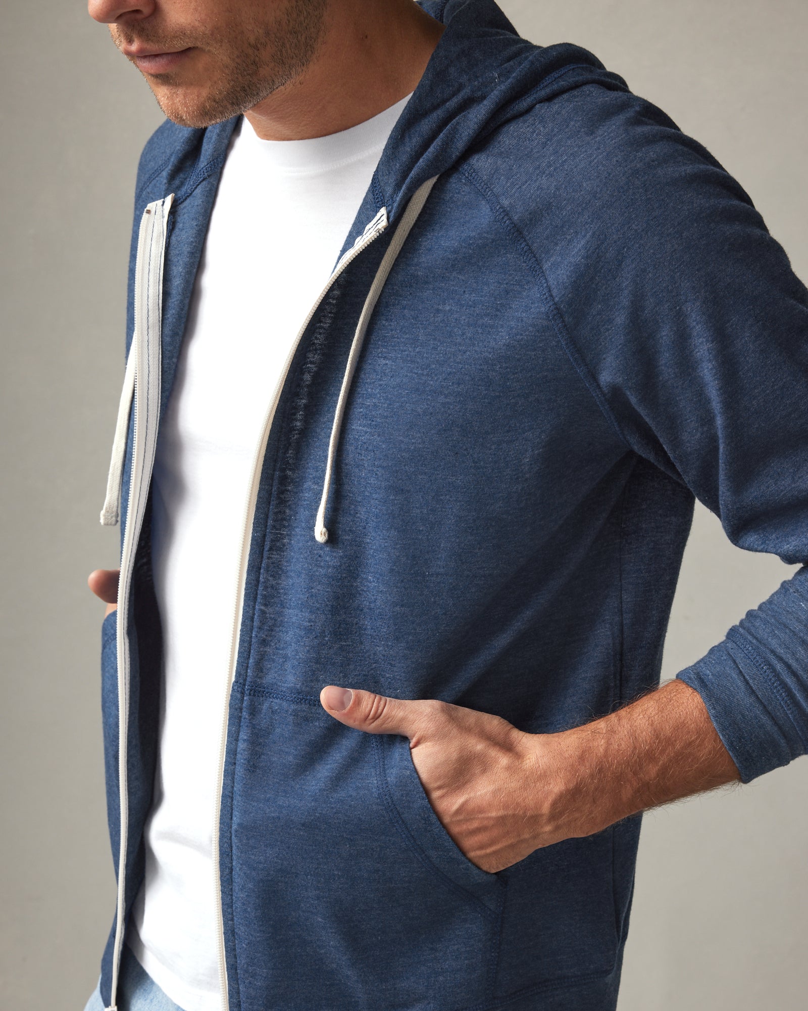 Atlas Full-Zip Hoodie Total Eclipse Blue