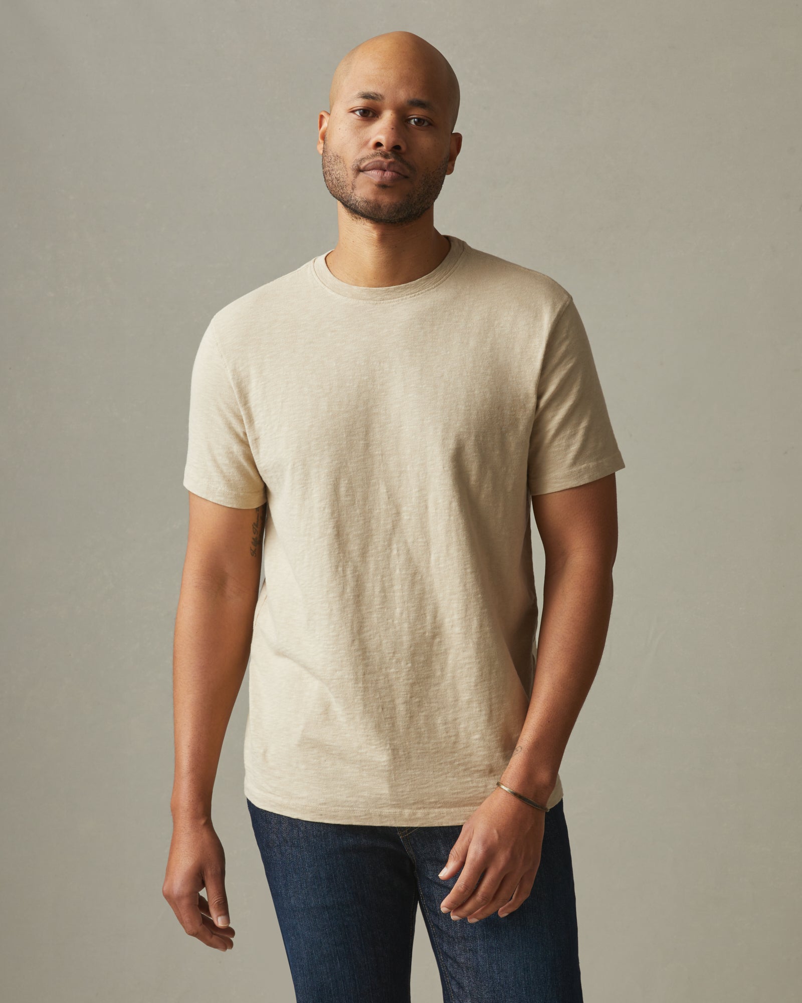 Premium Slub Crew Tee - Fields of Rye