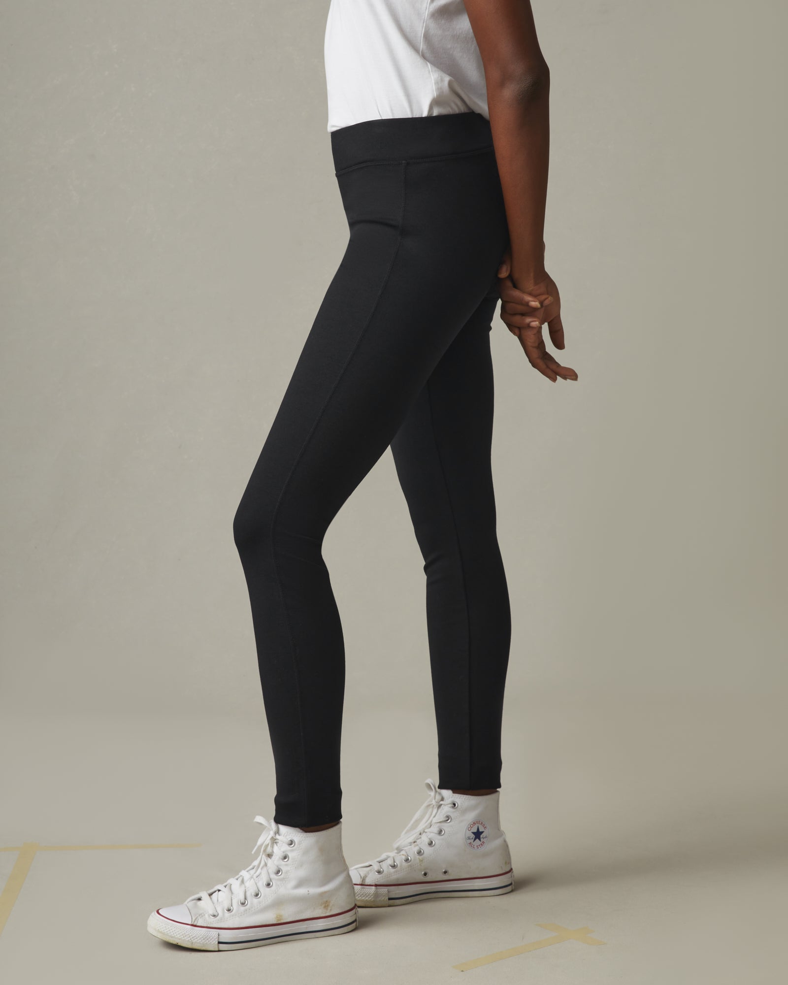 Buy Go Colors Women Solid Off White Ankle Length Leggings - Tall online