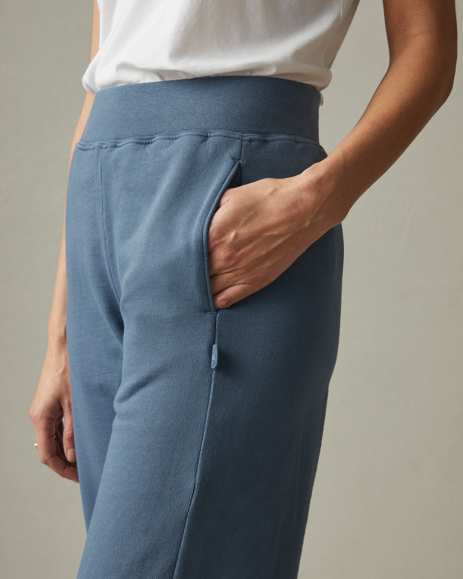 French Terry Straight Sweatpant - Monsoon