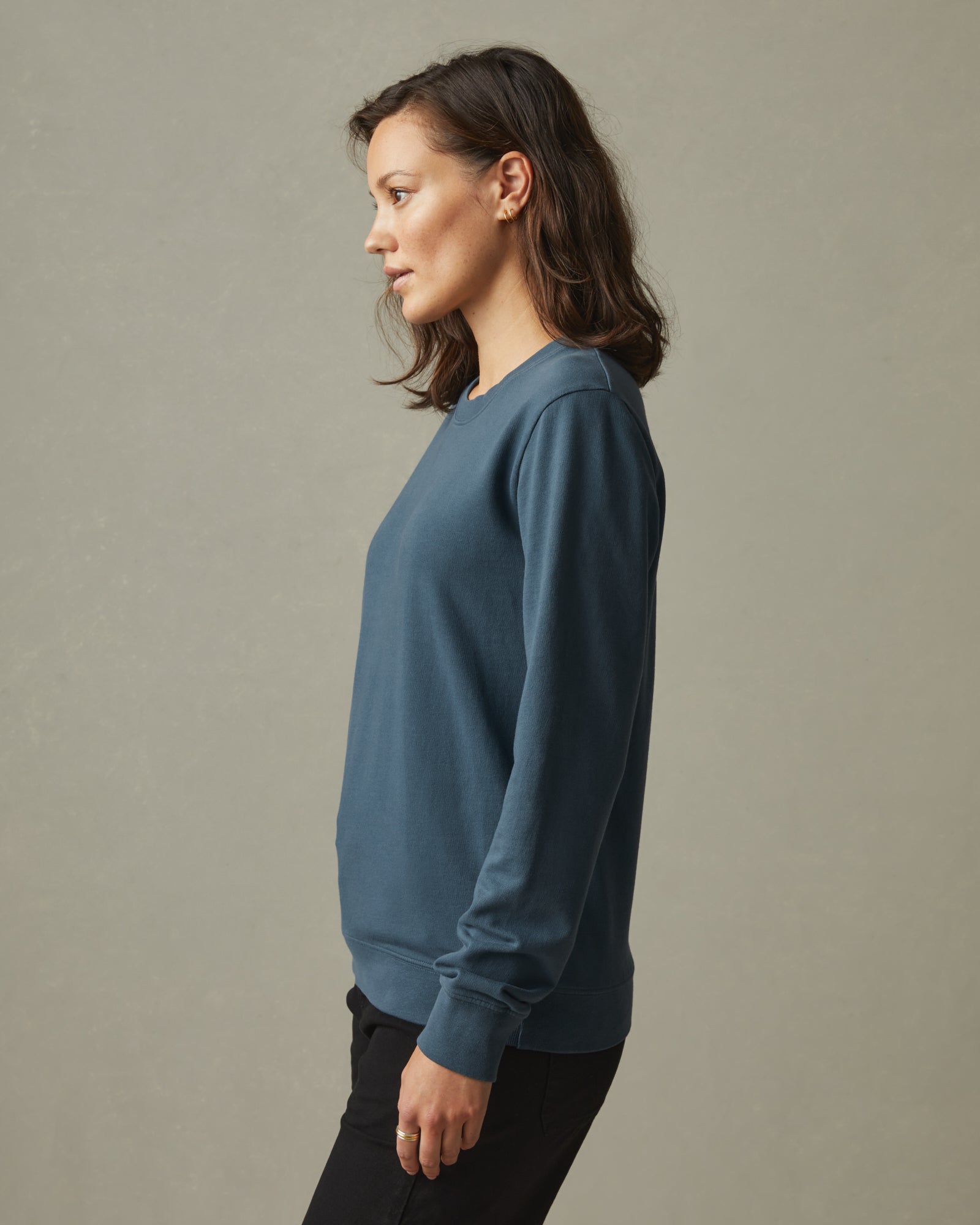 French Terry Crew Sweatshirt - Winter Sky